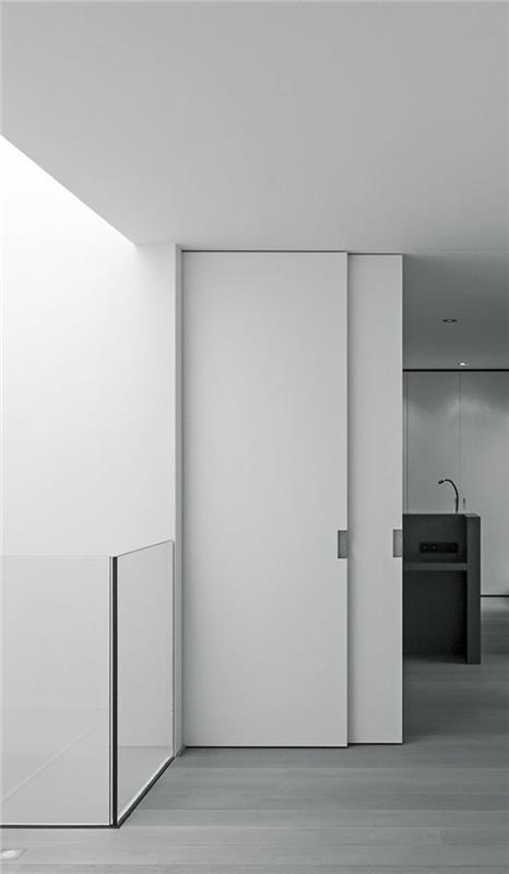 ενσωματωμένα ντουλάπια όμορφες ιδέες διαβίωσης σε λευκό για το μοντέρνο σπίτι