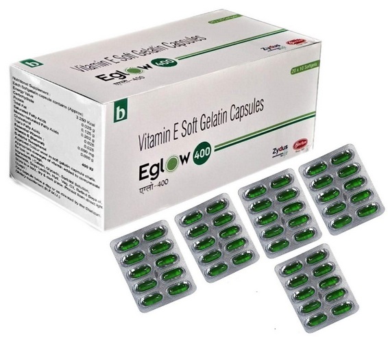 Eglow vitamino E minkštos gelio kapsulės