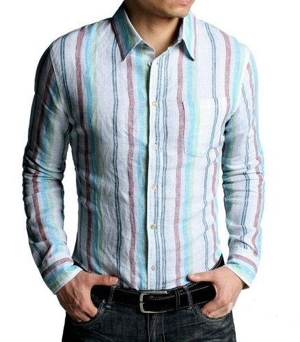 Vyriški marškiniai su siuvinėtais sagomis