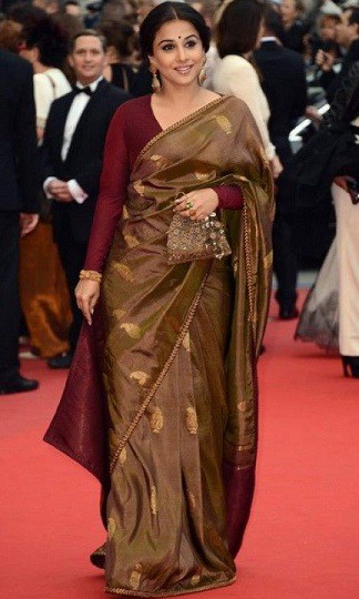 Vidya Balan Sabyasachi Saree'de