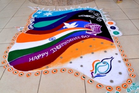 Bağımsızlık Günü Rangoli