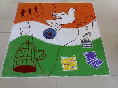 Bağımsızlık Günü Rangoli