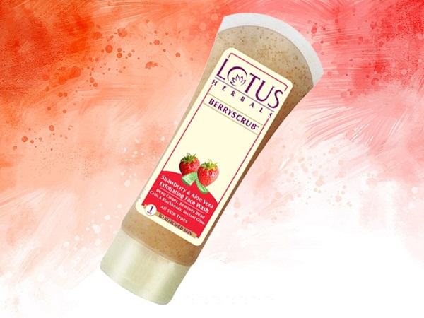 Lotus Herbal Berryscrub braškių ir alavijo veido prausiklis