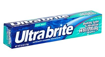 „Ultra Brite“ kepimo soda & amp; Peroksido dantų pasta