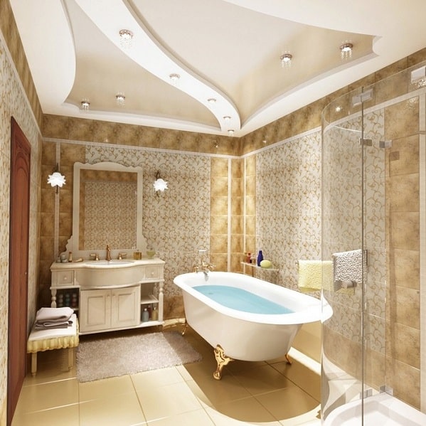 Kūrybingos vonios lubų dizaino idėjos