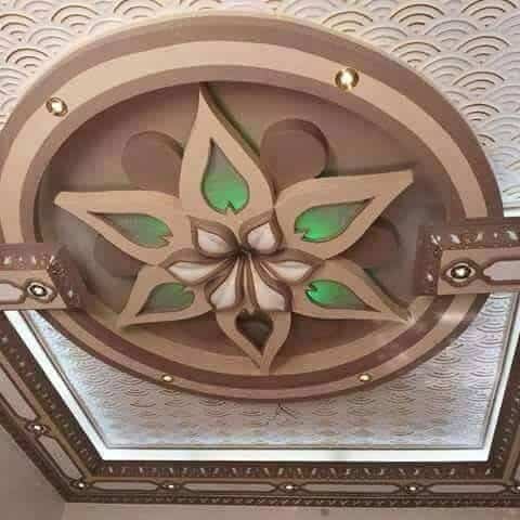 Gipso lubų gėlių dizainas