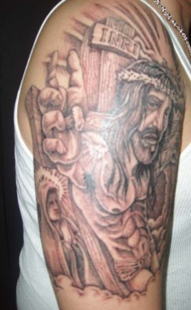 Christiano Beckoningo Jėzaus tatuiruotė