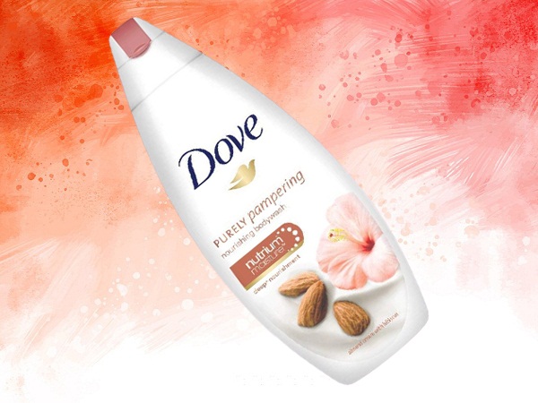 „Dove“ migdolų kremas ir „Hibiscus“ kūno prausiklis