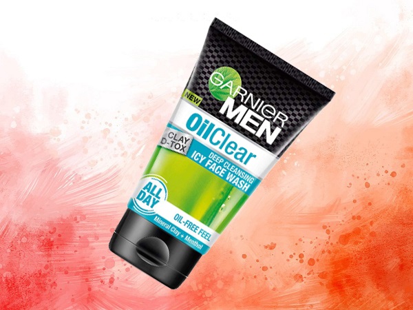 Garnier Men Oil Clear Clay D Tox giliai valantis ledinis veido prausiklis