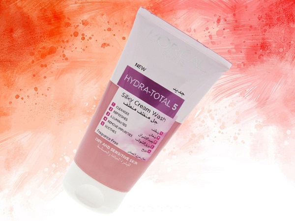 L'Oreal Hydra-Total 5 šilkinis kreminis veido prausiklis