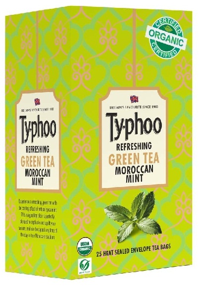 „Typhoo Organic Green Tea“ - Maroko mėtų