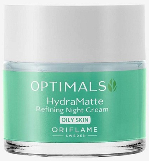 „Oriflame Optimals Hydra Matte Refining“ naktinis kremas