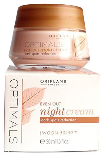 „Oriflame Optimals“ tamsiųjų dėmių mažinimo naktinis kremas
