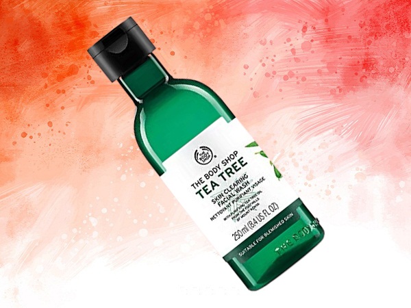 „Body Shop“ arbatmedžio aliejaus valymas veidui