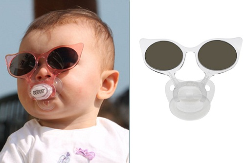 Kūdikių akiniai nuo saulės su čiulptuku