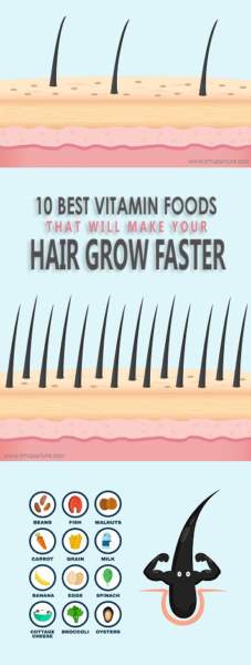saç büyümesi için vitaminli besinler