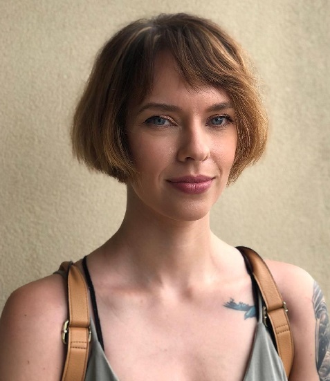 ausies ilgis prancūziškas Bob Cut