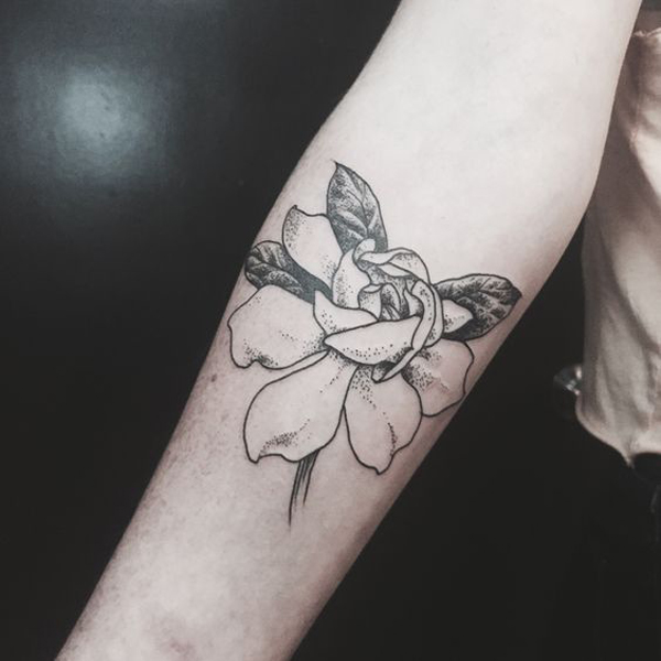 Grakštus „Gardenia“ tatuiruočių dizainas