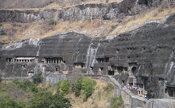 Ajanta-Mağaraları, aurangabad'daki yerleri ziyaret ediyor