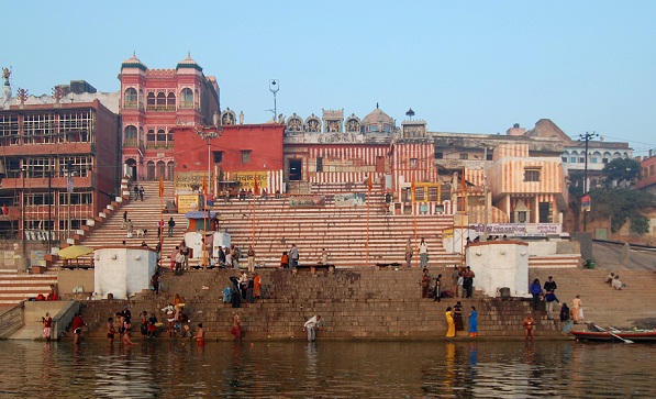 Varanasio turistinės vietos-Kedar Ghat
