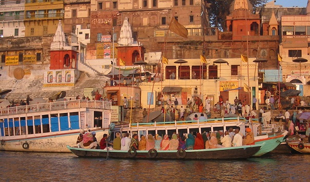Varanasio turistinės vietos-Dasaswamedh Ghat