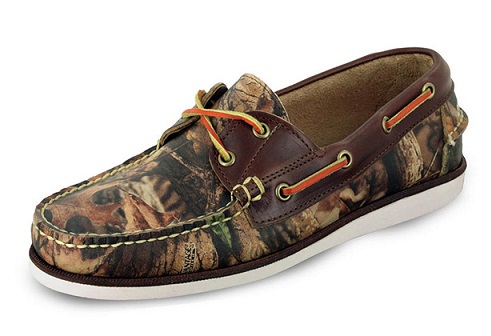 Erkekler için Camo Tekne Ayakkabısı