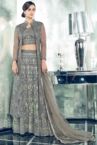 File Ceketli Lehenga