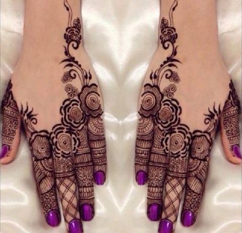 Arabiško stiliaus žiedas Mehndi dizainas