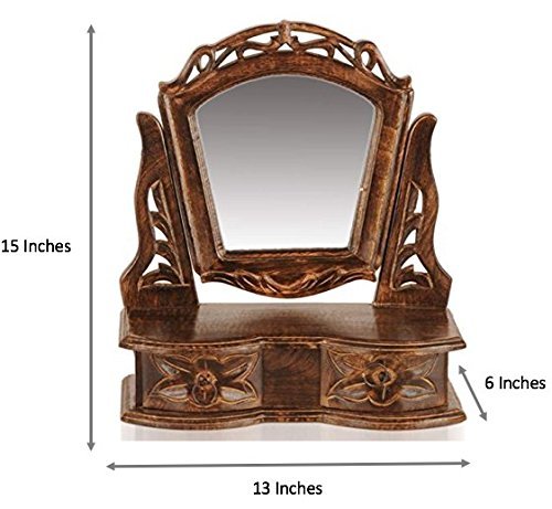 unikalūs mediniai veidrodžiai
