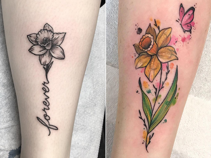Narcizo tatuiruočių dizainas
