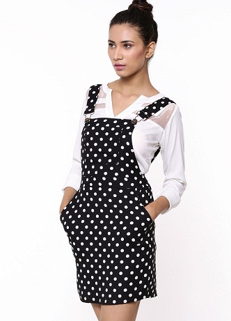 „Polka Dot Pinafore“ suknelė