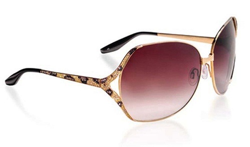 „Lugano Diamonds“ rožinio lęšio saulės akiniai