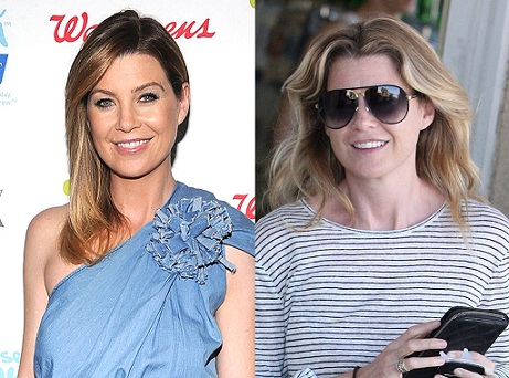 Ellen Pompeo makyajlı ve makyajsız 8