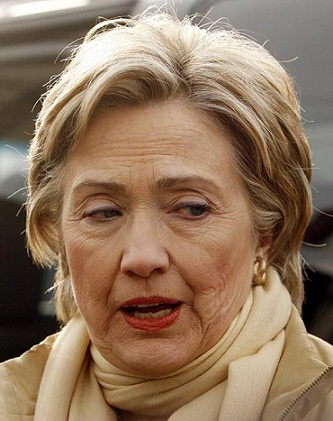 hillary clinton makyajsız