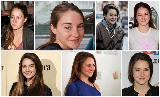 shailene woodley makyajsız