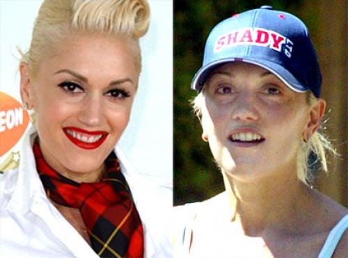 Gwen Stefani makyaj öncesi ve sonrası 7