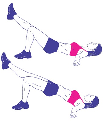 Kalça ve uyluk Kalçalar için kaldırma egzersizleri (1)