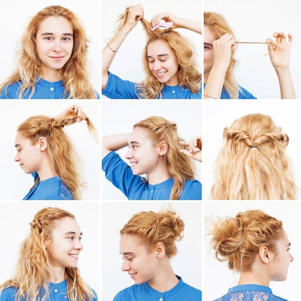 Topuz Saç Modelleri Nasıl Yapılır 8