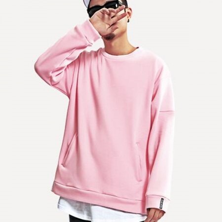 Pembe kazak Erkek sweatshirt