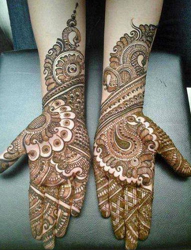 Teej Festivali mehndi eller