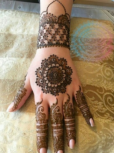 Mandala ranka Teej Mehendi