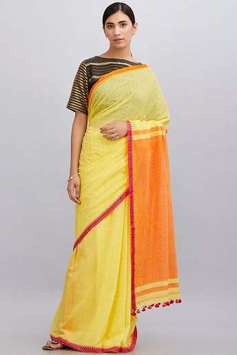 Khadi Pamuk Sarees