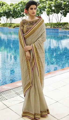 Khadi Tasarımcı Saree