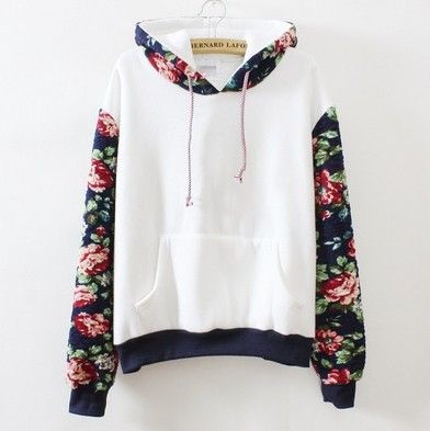 Baskı ve Düz sweatshirt