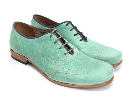 Yeşil Kanat ucu erkek ayakkabı