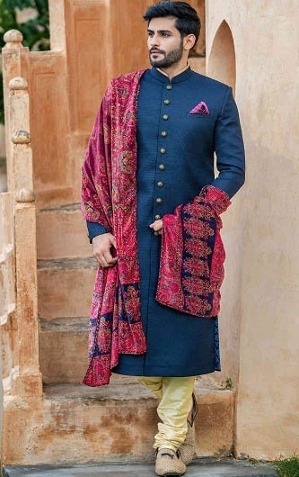 Uzun Jodhpuri Sherwani