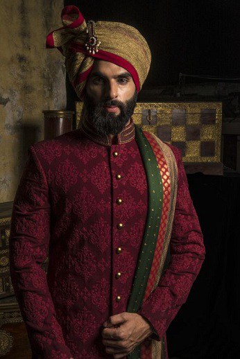 Düğün için Jodhpuri Sherwani