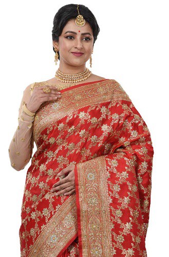 Zardosi Banarasi Sari