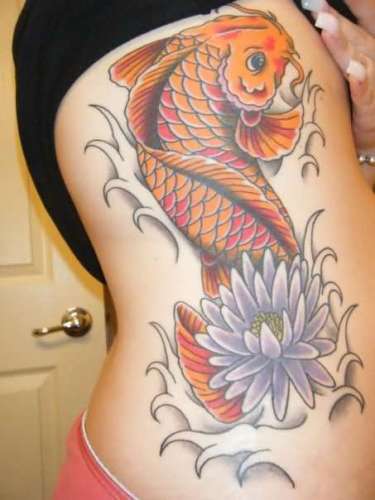 „Koi Fish“ tatuiruotės dizainas