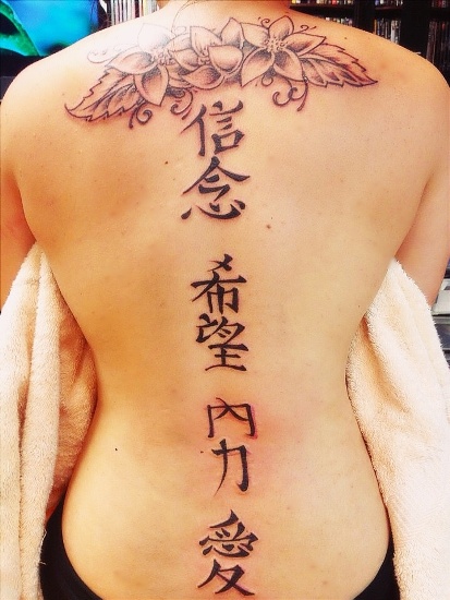 „Kanji Tattoo“ šriftai